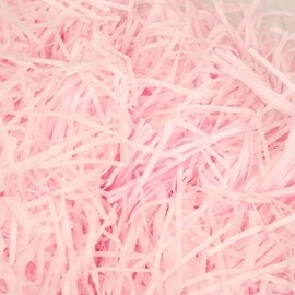 Meena Supplies 100g Packs Of Acid Free Shredded Tissue Paper Shred! Gift Hamper Stuffing Filler (Baby Pink)
