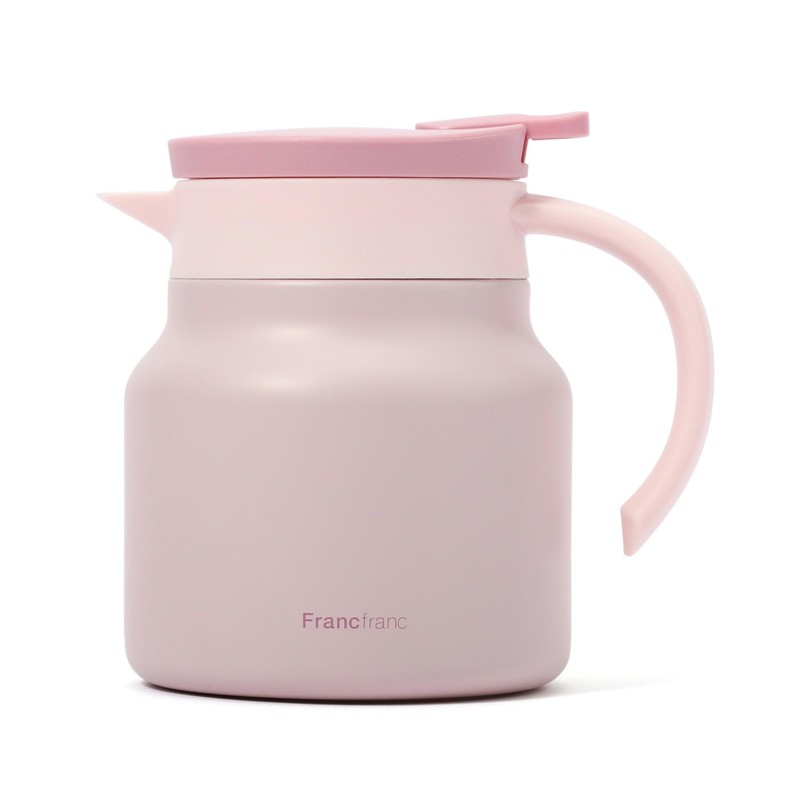 Francfranc Stainless Steel Thermal Pot & Server, Pink