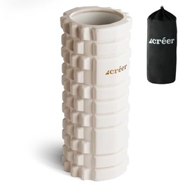 créer Foam Roller Myofascial Roller, Interior-Friendly Original Colors, 17 Colors Available, Massage Roller, Stretch Roller, Myofascial Care, Yoga Roller, w/ Storage Bag / Japanese Manual, White