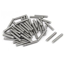 Sourcingmap M5 x 30mm 304 Stainless Steel Fully Threaded Rod Bar Studs Hardware 50 Pcs