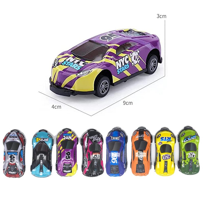 Chedin Stunt 360° Rotating Toy Car, Jumping Inertia, Alloy Pull
