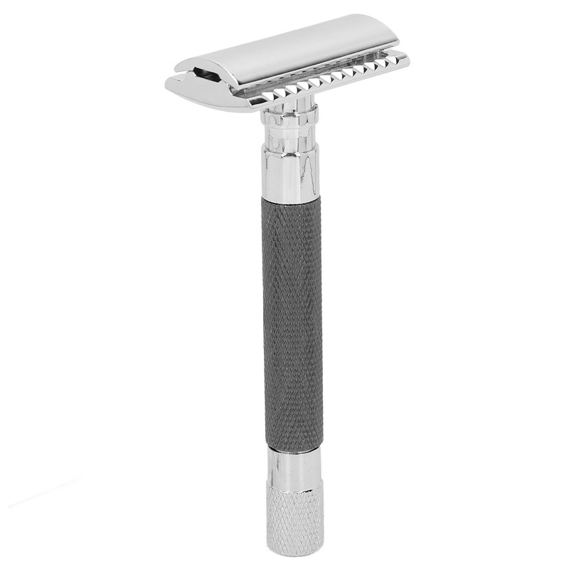 Double Edge Safety Razor Long Handle Manual Zinc Alloy Safety