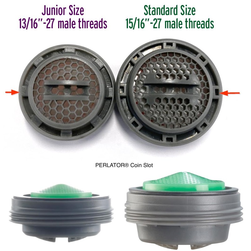 Slim Coin Slot Faucet Aerator Perlator Hidden Aerated Stream flow