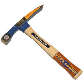 Vaughan & Bushnell 177-14 16-oz Bricklayers Hammer w/Carbide Chisel End with 11" Hickory Handle (BL16TC)