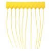 Brady Pull-Tite Seals, Yellow (Pack of 100)