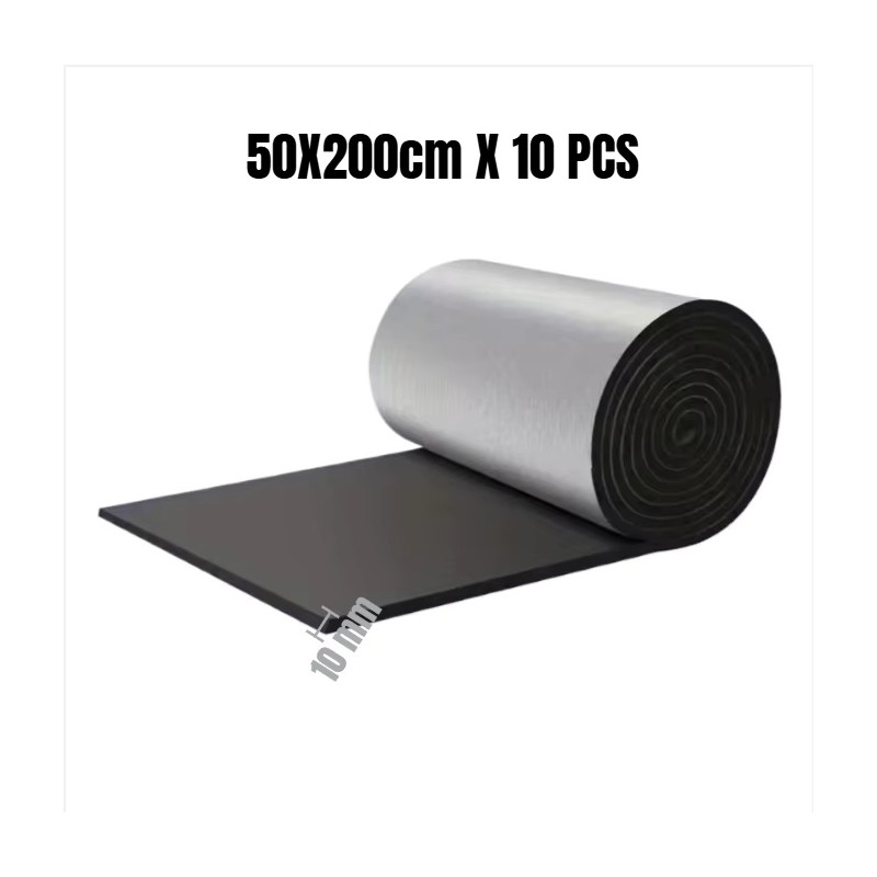 5mm Self-Adhesive Aluminum Foil Car Heat & Sound Insulation Mat,
