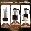 Cold Brew Coffee Maker Pitcher, 64 Oz Heavy Duty Glass