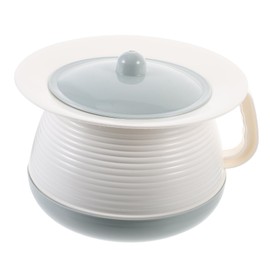 PACKOVE 1pc Portable Urinal Pan for Adults Lightweight Bedpan with Unique Design Convenient Spittoon for Home and Travel Compact Chamber Pot for Night Use and