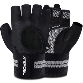 Atercel Training Gloves, Muscle Training Gloves, Sports Gloves, Wrist Flap, Weight Training Gloves, Wrist Stabilization, Anti-Slip, Men's, Women's