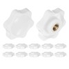 HARFINGTON 12pcs Star Knobs M6 Female Thread 32mm 6-Point Plastic