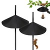 BULFULL 24 Inch 2PC Metal Squirrel Baffle for Bird Feeder
