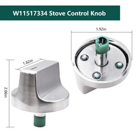 W11517334 Stove Knobs Fit for Whirlpool Gas Range Parts Cooktop Control Knobs W10850033 W11122869 W11458842 Whirlpool