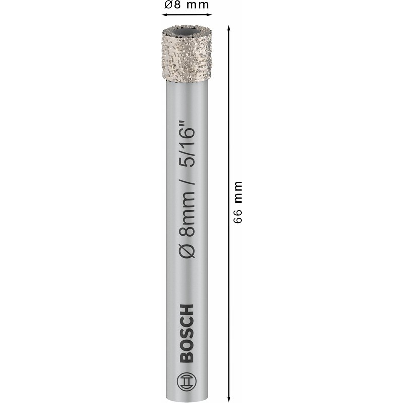 Bosch Professional 1x Diamantbohrer Expert for Ceramic (für Harte Fliesen,