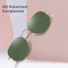 MEETSUN Polarized Hexagon Sunglasses for Women Men Polygon Small Square