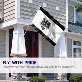 ANLEY Fly Breeze 3x5 Feet Prussian Flag - Vivid Color and Fade Proof - Canvas Header and Double Stitched - German Kingdom of Prussia Flag Polyester with Brass Grommets 3 X 5 Ft