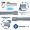 VIOKS Flexible Drain Hose Washing Machine 1.5 m 19/22 mm