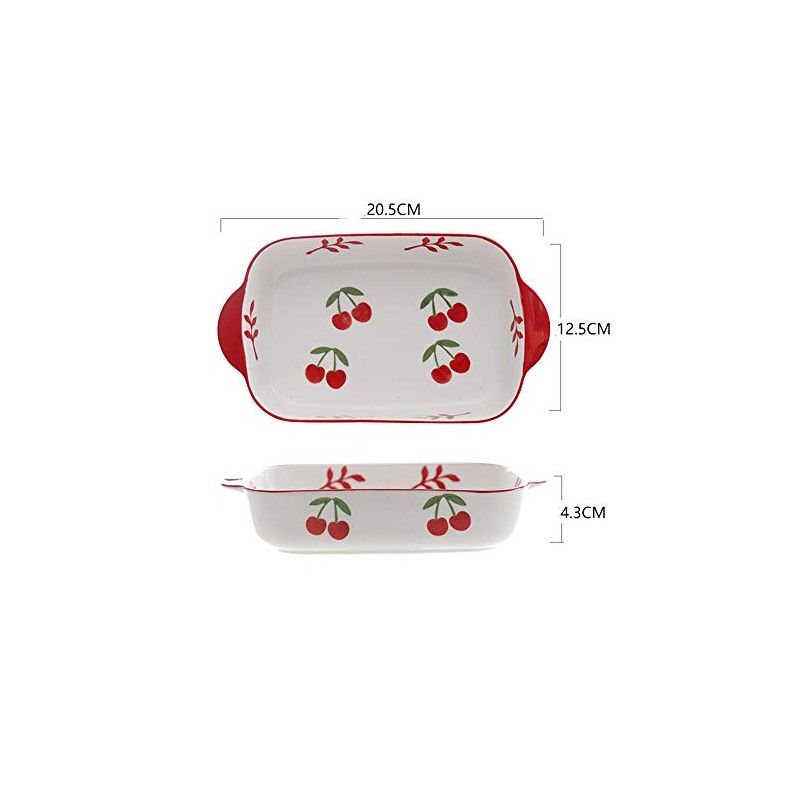 Bicuzat 8 x 5 Inch Ceramic Oven to Table Bakeware