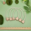 CHGCRAFT 6Pcs Cotton Rope Croquet Wickets with Wood Base for