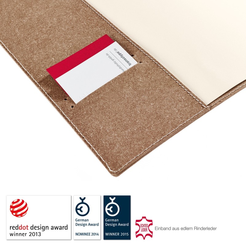 Transotype senseBook Large Leather Flap Squared Notebook