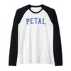 Vintage Petal MS Distressed Blue Varsity Style Raglan Baseball Tee