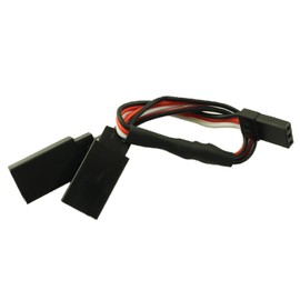 YTgilo 2PCS Y Shape Servo Extension Cable 15cm Y Line Modeling line Tinned Copper Sheathed PVC for RC Airplanes Insulation Black