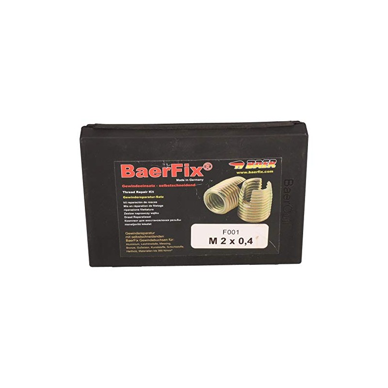 Baerfix M2 x 0.4mm Metric Self Tapping Damaged Thread Repair