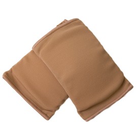 DanzN Motion Cheerleading and Dance Knee Pads - Shock Absorbing Knee Protection (Tan,Small)