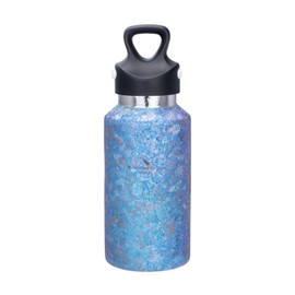 Boundless Voyage Ti3257D Titanium Water Bottle Vacuum Insulated Thermal Insulated Thermos Flask 12.8 fl oz (380 ml) Lightweight, Durable, Rust Free, Antibacterial, Water Bottle, One-Touch Open Bottle,