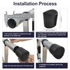 Telescoping Ladder Non Slip Feet Rubber Pads Extension Ladder Feet