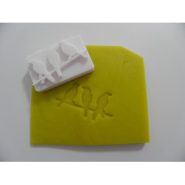 Birds on a branch stamp