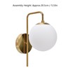 Nordic Modern E27 Glass Ball LED Wall Light Frosted Texture