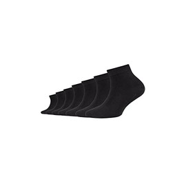 Camano Boys' 9302 Ankle Socks, (Black 0005), 2.5/5 Pack of 7