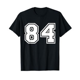 Team Jersey Number #84 Sports Gift T-Shirt