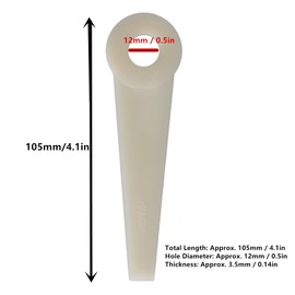 24pcs Trimmer Blade Heads Replacements Brush Cutter Trimmer Weed Eater Blade for Stihl PolyCut 4111‑007‑1001