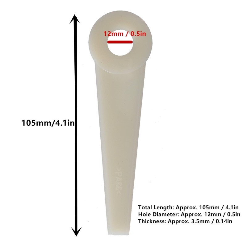 24pcs Trimmer Blade Heads Replacements Brush Cutter Trimmer Weed Eater