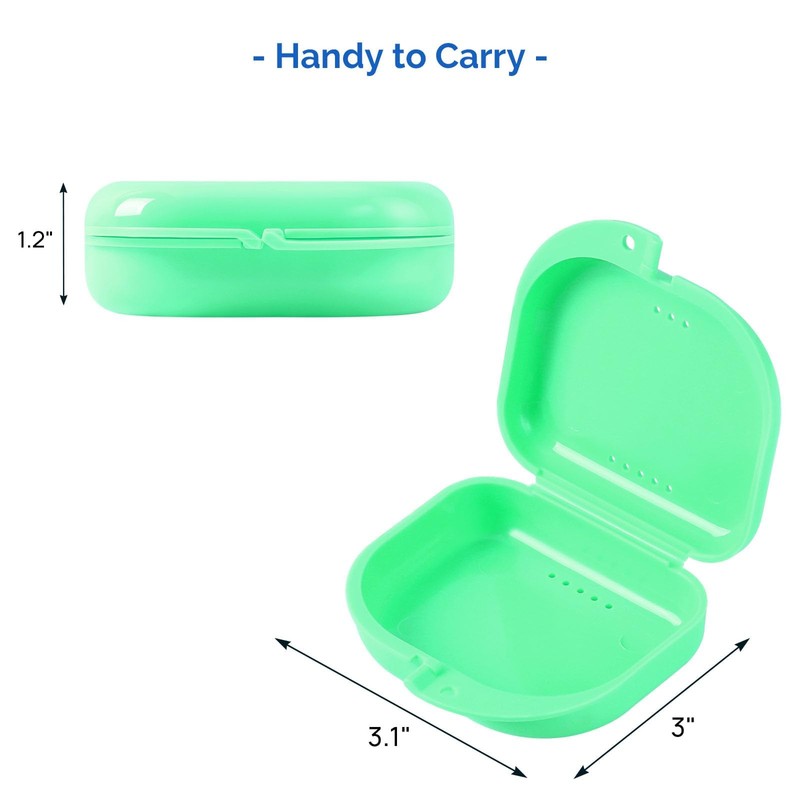 JMU Retainer Case with Vent Holes, Mouth Guard Case Dental