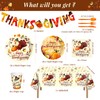 Sertokm 170PCS Fall Thanksgiving Party Plates and Napkins Set –