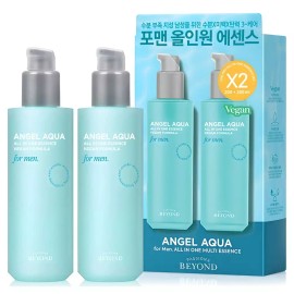Beyond 비욘드 엔젤 아쿠아 포맨 올인원 에센스 200ml 2개 Beyond Angel Aqua For Men All in One Essence 200ml 2pcs [200ml × 2 pieces]