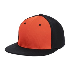 Pacific Headwear Standard Premium P-Tec Flexfit Cap, Orange/Black/Black