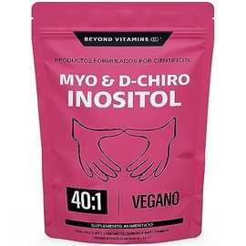 Inositol 40:1 | 60 días | Myo y D-Chiro Inositol fortificado con Zinc, Acido Folico, Inulina de Agave, Vitamina D3 y Seleniometionina | Vitaminas para mujer | (150 Gramos-60 porciones)