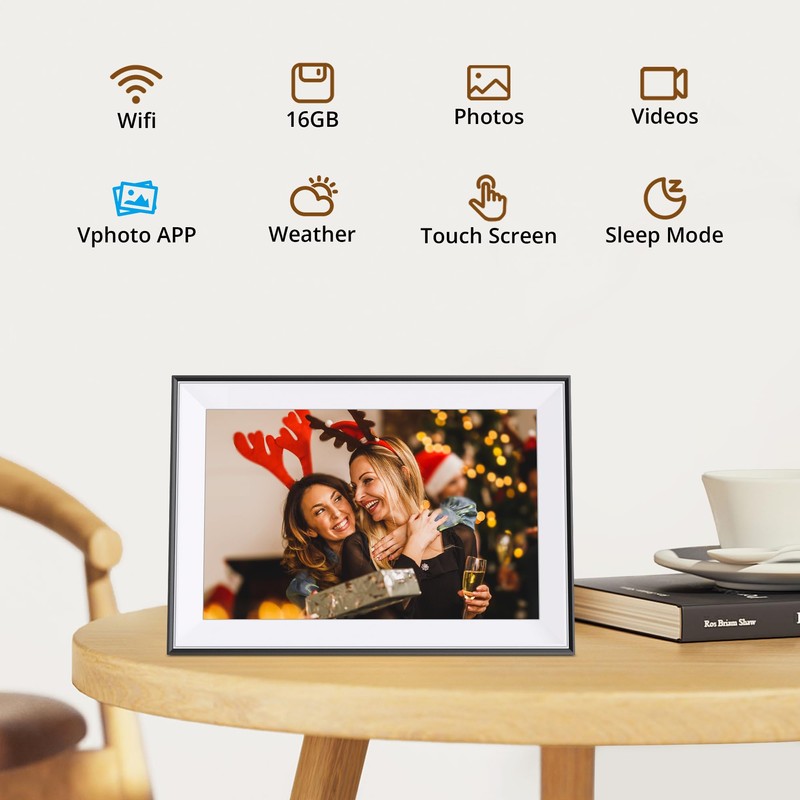 Dragon Touch 10.1'' WIFI Digital Picture Frame - 1280*800 HD