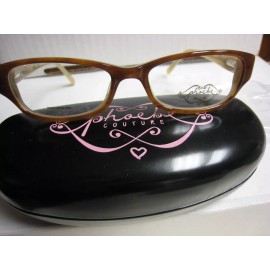 Phoebe Couture  Eyeglass Frames P247  BROWN  50-15-135 With  Case New