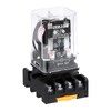 sourcing map DPDT Electromagnetic Power Relay, AC 12V Coil 10A