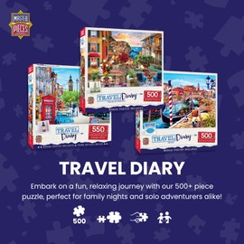 MasterPieces 550 Piece Jigsaw Puzzle for Adults, Family, Or Youth - Venice - 18"x24"