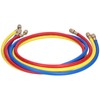 3Pcs AC Charging Hose Detection Liquid Filling Refrigerant Pipe 3Colour