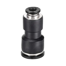 sourcing map Plastic Straight Union Push to Connect Tube Fitting 12mm-6mm OD Push Fit Lock