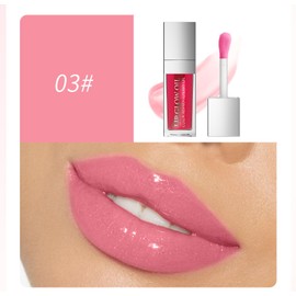 Gavacy Ultimate Luxe Lip Oil Hydrating Fruit-Flavored Oils with Soft Brush for Moisturized, Full, and Radiant Lips (#03, SINGLE)