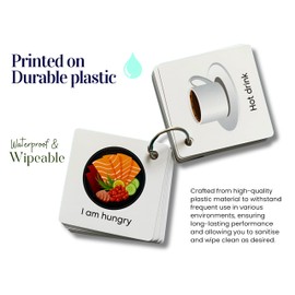 Special Needs Communication Cards for Non Verbal Children and Adults with Autism, Speech Delay Visual aid Pecs