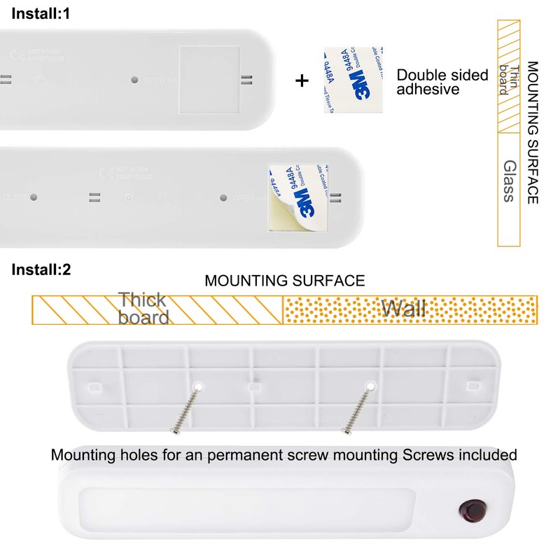HONWELL Closet Light with Remote, Battery Operated Cabinet Light, Wireless