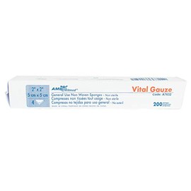 Vital Gauze, Non-sterile, 2" x 2", Sleeve of 202
